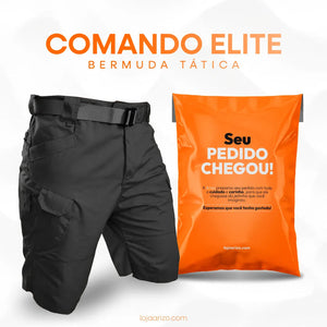 Bermuda Masculina Tática de Alta Resistência - Comando Elite  + Brinde Surpresa