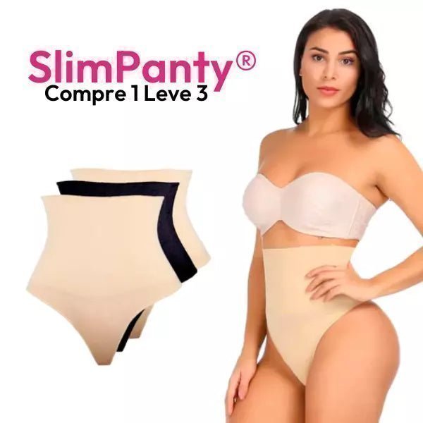 SlimPanty® - Calcinha Afina Cintura Comprime Abdômen (Kit 3 Unidades) arizo 